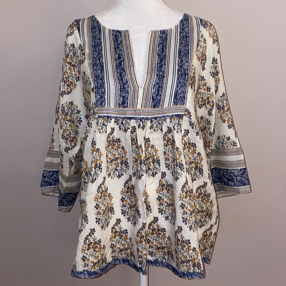 Lucky Brand Floral Flowy Boho Top